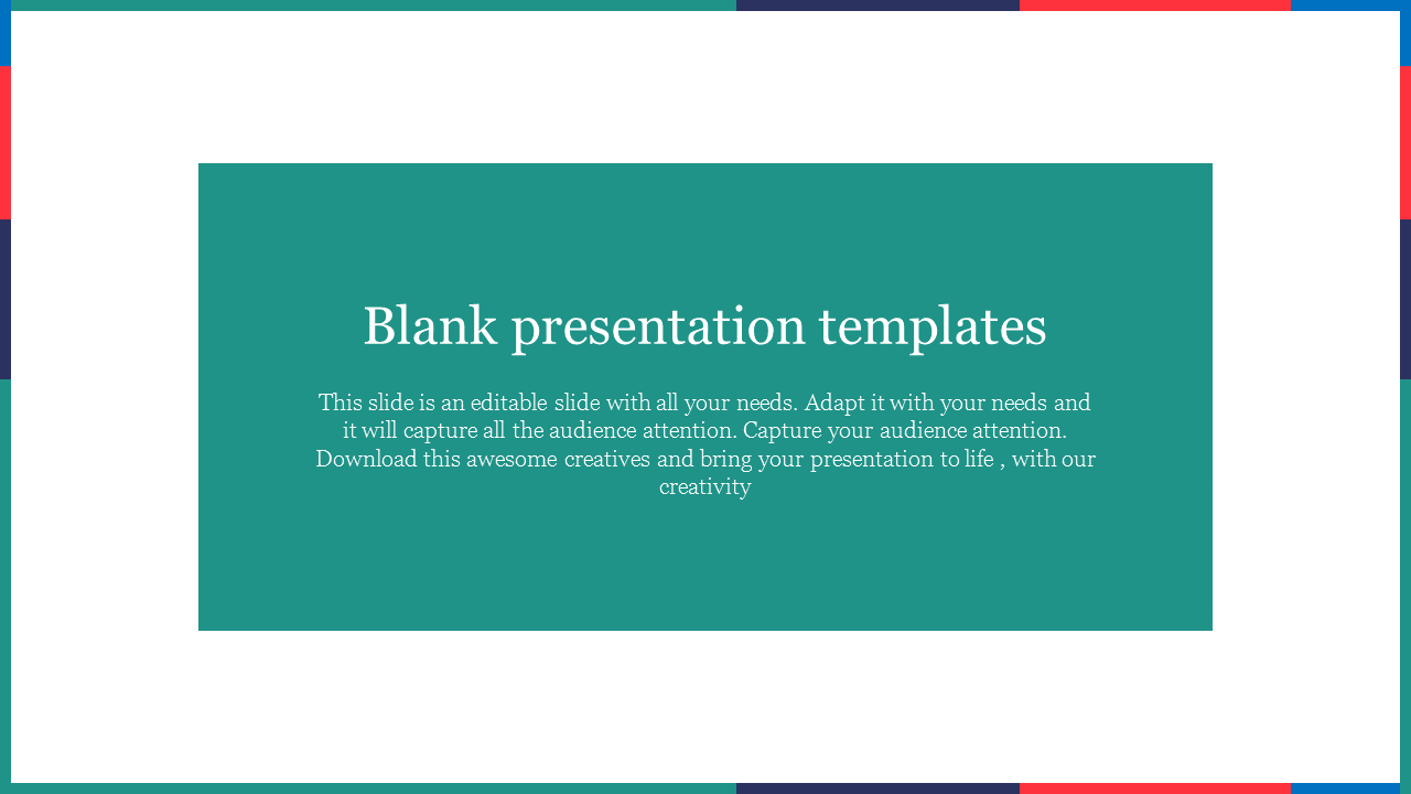 a blank presentation definition